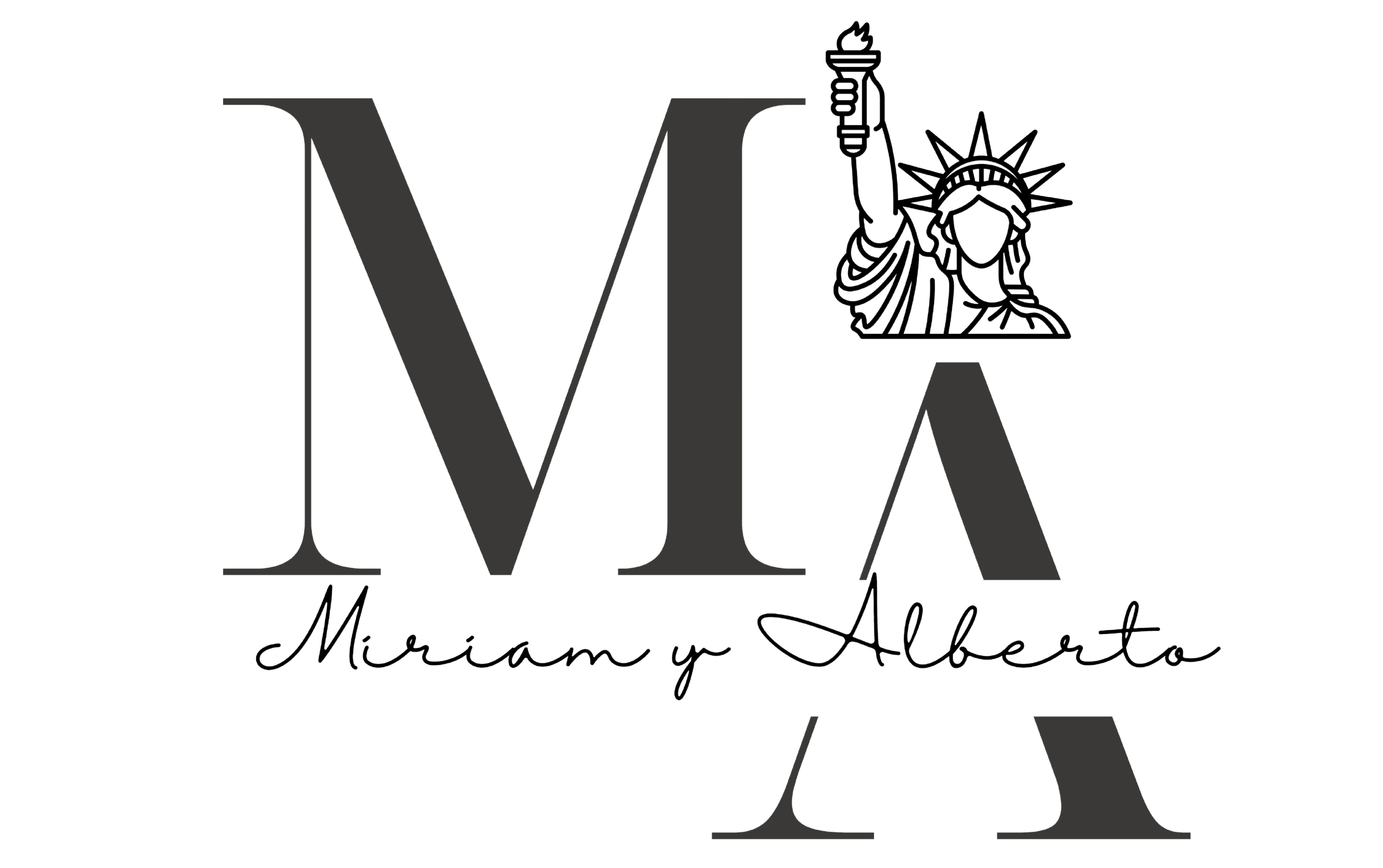 Logo de boda M&A